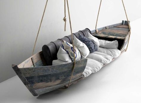 Summer Livin'... | Décor de Provence | Bloglovin’ Sofa Pouf, Boat Furniture, Koti Diy, Best Sofa, Design Case, Beach House Decor, Unique Furniture, 인테리어 디자인, Cool Furniture