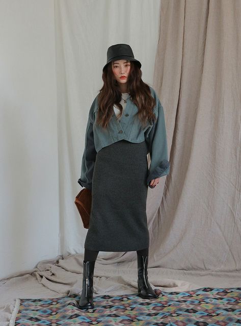 Style Nanda Outfits, Asia Outfit, Korea Winter Fashion, Korean Autumn Outfit, Style Nanda, Stylenanda Fashion, Fashion Capsule, Alt Fashion, Outfits With Hats