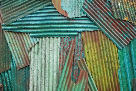 Rusty corrugated iron metal. The rusty corrugated iron metal texture stock images Corrugated Metal Projects, Corrugated Metal Art, 3d Diorama, Corrugated Iron, Moodboard Inspo, Corrugated Metal, Metal Texture, Iron Metal, Fence