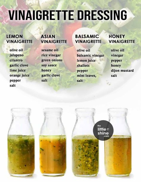 Little DIY Diy Vinegrette Dressing, Homemade Vinegarette Dressings, Asian Vinaigrette Dressings, Vinegrette Salad Recipes, Diy Vinaigrette, Vinegarette Dressing Recipes, Vingerete Dressing Recipes, Vinegrette Recipe, Vinegrette Dressing