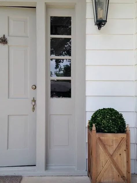 Remodelaholic | Exterior Paint Colors that Add Curb Appeal Gray Front Door Colors, Exterior Front Door Colors, Grey Front Door, Best Front Door Colors, Exterior Door Colors, Best Exterior Paint, Best Front Doors, Front Door Paint Colors, Door Colors