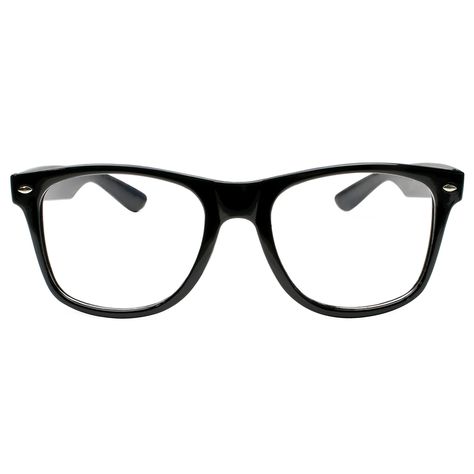 Scene Glasses, Glasses Reference, Non Prescription Glasses, Black Rimmed Glasses, Glasses Inspo, Nerd Costume, Costume Glasses, Nerdy Glasses, Rimmed Glasses