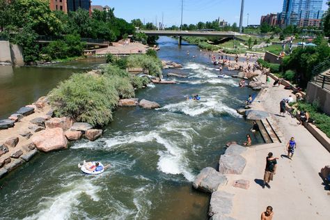 Confluence Park, Weekend In Denver, Denver Activities, Hikes Near Denver, Colorado Activities, River Tubing, Denver Travel, Visit Denver, Littleton Colorado