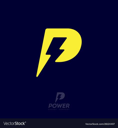 Powered By Logo, Power Logo Design, Electricity Design, Max Logo, P Monogram, Power Up, Powerful Logo, Fast Logo, Power Icon