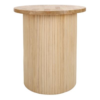 Round Fluted Nightstand, Rattan Sode Table, Pole Wrap, Rattan Wood, Florida Decor, Side End Table, Office Guest Room, Wholesale Furniture, Wood Table Top