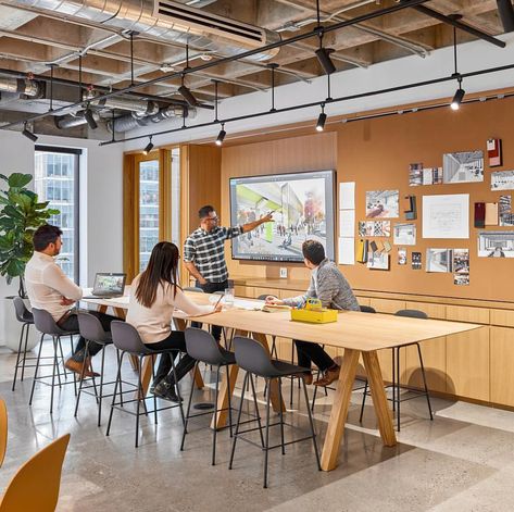 Collaboration Area, Office Space Design, Office Layout, Collaboration Space, Office Inspo, Open Office, Workplace Design, Working Space, Coworking Space