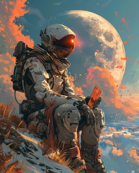 Astronaut Concept Art, Astronaut Concept Art Space Suits, Alien Photo, Nasa Punk, Astronaut Digital Art, Spaceship Aesthetic, Cyberpunk Astronaut Concept Art, Astronaut In Space Art, Cyberpunk Character Art