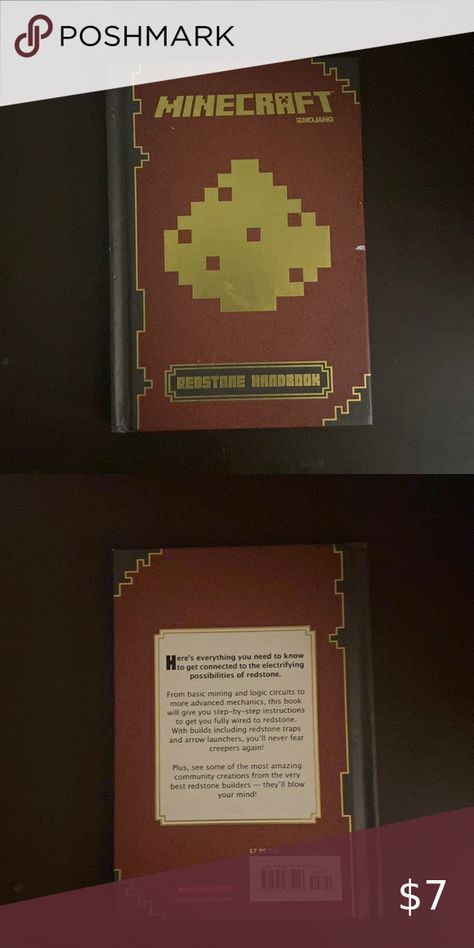 Minecraft red stone handbook Minecraft Red Stone, Closet Minecraft, Minecraft Redstone, Minecraft Blocks, Red Stone, Minecraft, Join Me, Stone, Shop My Closet