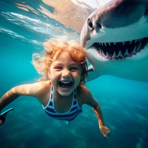 Shark, baby selfie, shark lover, baby selfie.. When selfies become a wild adventure #shark Baby Selfie, Summer Funny, Shark Lover, Cute Shark, Wild Adventures, Beach Kids, Gcse Art, Fnaf Art, Sloth