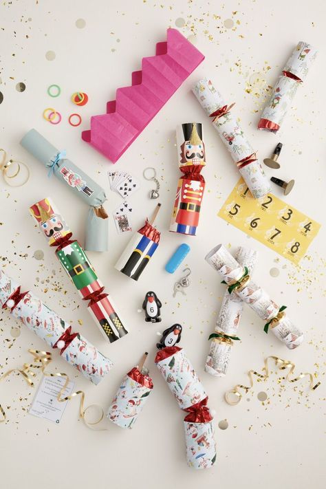 Christmas Poppers, English Christmas Crackers, Christmas Popper, Holiday Crackers, British Traditions, English Christmas, Unique Stocking Stuffers, Christmas Cracker, Christmas Entertaining