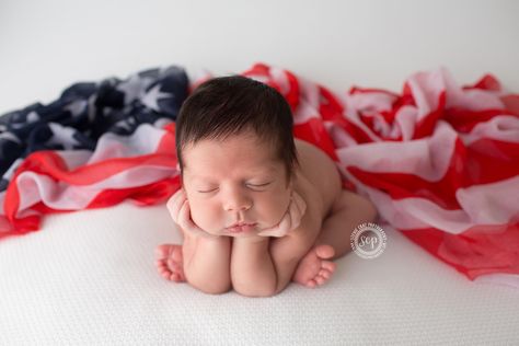 July Baby Photoshoot, July Newborn, 4th Of July Pictures, July Pictures, 4th Of July Photography, 4th Of July Photos, Baby Milestones Pictures, Baby Orange, Baby Pictures Newborn