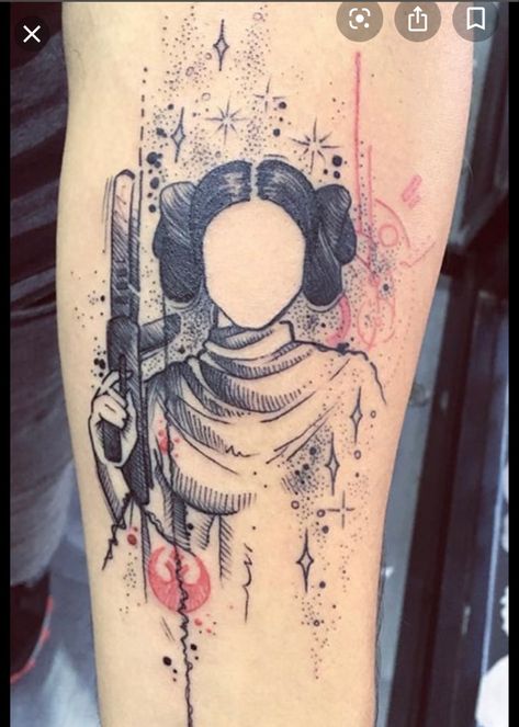 Princess Leia Tattoo, Thrawn Star Wars, Star Wars Tattoo Sleeve, Lightsaber Tattoo, Butterfly Sleeve Tattoo, Prison Tattoos, Star Wars Tattoo, Sleeve Tattoos For Women, Clash Royale