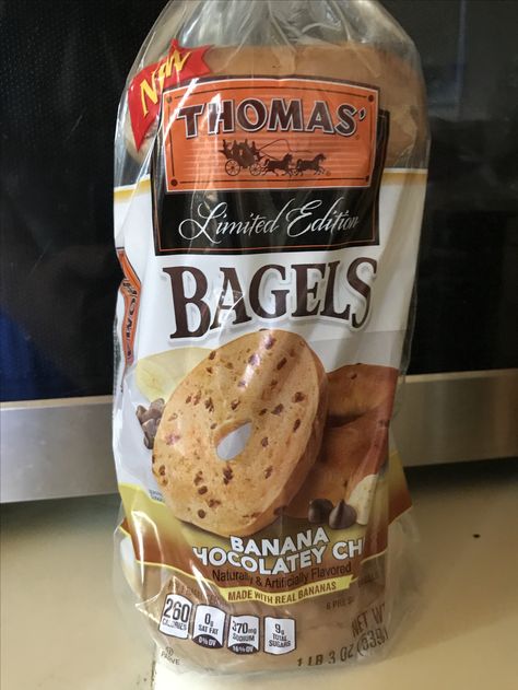 Einstein Bros Bagels, Thomas Bagels, Peanut Butter Bagel Aesthetic, Nyc Bagels, Mcdonald’s Bagel Sandwich, Peanut Butter Chicken, Dorm Food, Peanut Butter Banana Smoothie, Healthy Food Inspiration