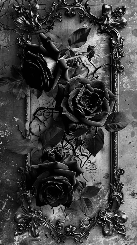 Goth Aesthetic Wallpaper, Black Roses Wallpaper, Cover Design Inspiration, Red And Black Wallpaper, Dark Background Wallpaper, Goth Wallpaper, Gothic Wallpaper, Witchy Wallpaper, Black Roses