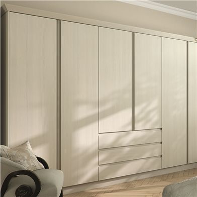 Knebworth Wardrobe Doors - Handleless Bedroom Doors Modern Closet Door Handles, Inbuilt Handles In Wardrobes, Wardrobe Without Handle, Concealed Handles Wardrobe, Handleless Wardrobe Doors, Wardrobe Handles Ideas, Full Wall Wardrobe, Handleless Wardrobe, Full Height Wardrobe