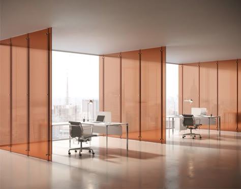 Nine operable wall solutions for flexible public and private spaces - Archpaper.com Sliding Door Panels, Glass Wall Systems, Frameless Glass Doors, Movable Walls, Modern House Interior, Modular Walls, Sales Office, Glass Walls, Modern Houses Interior