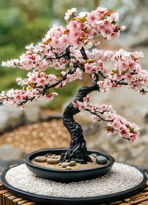 Lexica - A tranquil Zen garden with a cherry blossom tree –seed 42 –s 200 –c 50 Cherry Blossom Bonsai Tree, Japanese Garden Landscape, Beautiful Butterfly Pictures, Cherry Blossom Tattoo, Sakura Tree, Tree Seeds, Blossom Tree, Cherry Blossom Tree, Blossom Trees