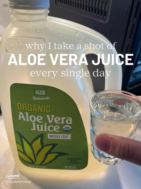 WHY I TAKE A SHOT OF ALOE VERA JUICE EVERYDAY | Gallery posted by MACKENZIE ✨🌎🤍🌾 | Lemon8 Aloe Juice Benefits, Aloe Vera Juice Benefits, Aloe Vera Juice Drink, Aloe Drink, Cocktail Juice, Aloe Vera Drink, Reflux Diet, Aloe Juice, Pure Aloe Vera