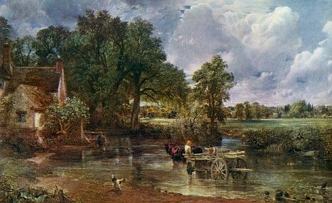 John Constable The Haywain The Hay Wain, John Constable Paintings, Famous Landscape Paintings, John Constable, Huntington Library, Classic Artwork, Art Society, Traditional Landscape, Gcse Art