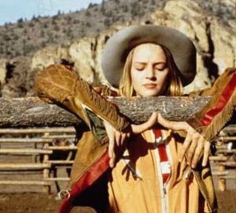 Even Cowgirls Get The Blues.... Cult! ❤️CK out Bio in Link ❤️#hagsandhides #westernmovie #superbabe #westernchic #cultmovie #rodeo # #cowgirl #western  #hitchhike #countrygirls #movieclassic #cowgirlblues #westernstyle #badassbabes #cowgirls #ride #roadtrip #ranchlife #gaylove #bornfree #wildchild #wildheart #westernstyle #gayhot #cinephile #cinephilecommunity #moviebuff #moviecollector #moviecollection #filmbuff Even Cowgirls Get The Blues, Cowgirls Get The Blues, Gus Van Sant, Tom Robbins, Two Heads, Film Images, Western Movie, 90s Movies, Uma Thurman