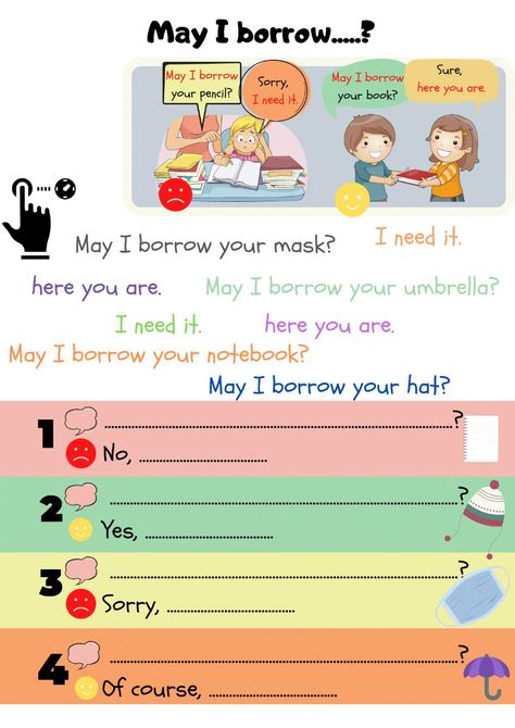 Learn English For Kids Teaching Ideas, May Worksheets, English Conversation For Kids, English Primary School, Modal Verbs, Teaching Class, Preschool Prep, English Education, English Time