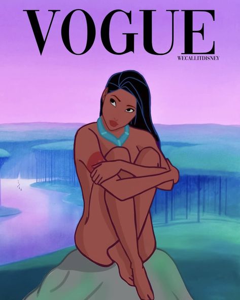 Pocahontas Disney Magazine, Disney Princess Pocahontas, Modern Disney Characters, Classic Disney Characters, Traditional Stories, Disney Pocahontas, Black Lives Matter Movement, Vogue Covers, Cover Artwork