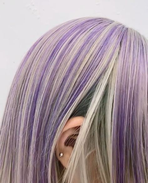 NOT MY PHOTO The Back, Piercings, We Heart It, Purple, Hair, White