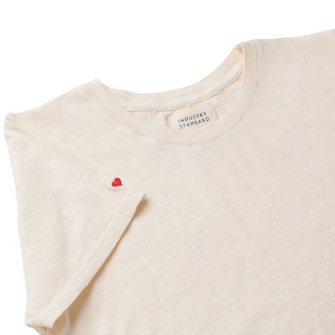 Industry Standard » The Sylvie Amour II Tee Red Heart, Organic Cotton, Angeles, Sweatshirts, Red, Los Angeles