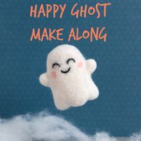 Happy Ghost Needle Felting Make-Along Ghost Needle Felt, Needle Felting Ideas For Beginners, Happy Ghost, Dorset Uk, Needle Felting Tools, World Of Craft, Felting Needles, Felt Halloween, Needle Felting Kits