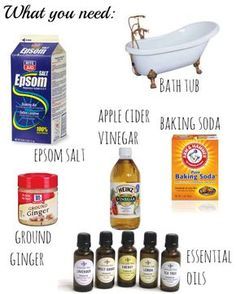 Diy Apple Cider, Detox Bath Recipe, Baking Soda Bath, Bath Detox, Epsom Salt Bath, Baking Soda Vinegar, Bath Recipes, Detox Bath, Baking Soda Shampoo