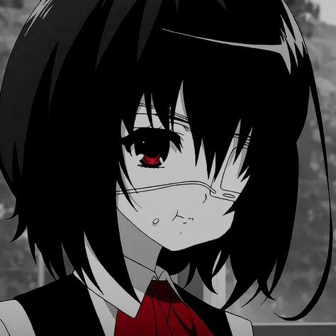 Another Anime Pfp, Another Misaki Mei, Misaki Mei, Another Misaki, Anime Gangster, Anime Black Hair, Funny Profile Pictures, Animated Icons, Kawaii Girl