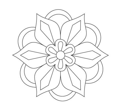 Diwali Rangoli Coloring Pages | Free Printable Rangoli Coloring Pages Rangoli Coloring Pages, Easy Rangoli Patterns, Cartoons Rangoli Design, Rangoli Drawing, Cartoons Rangoli, Rangoli Simple, Pattern Sketch, Rangoli Colours, Art Quilling