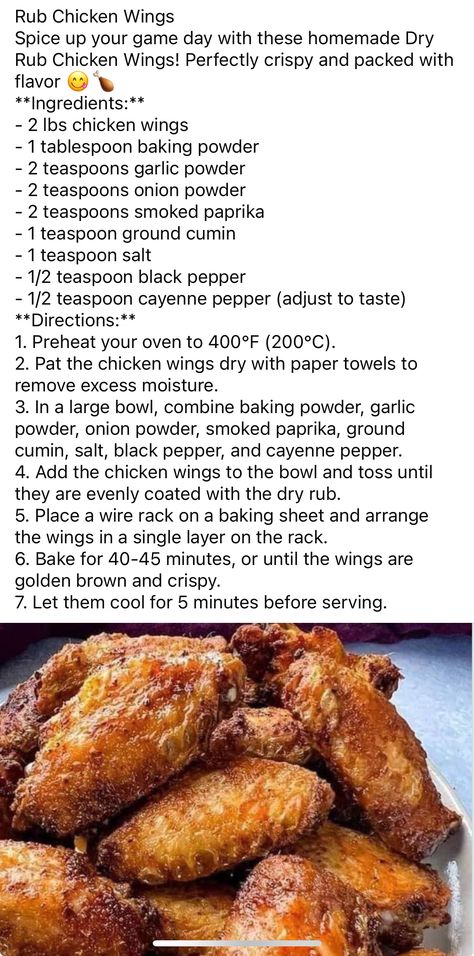 New Orleans Chicken, Dry Rub Chicken Wings, Homemade Dry Rub, Dry Rub, Cayenne Peppers, Smoked Paprika, Onion Powder, Large Bowl, Garlic Powder