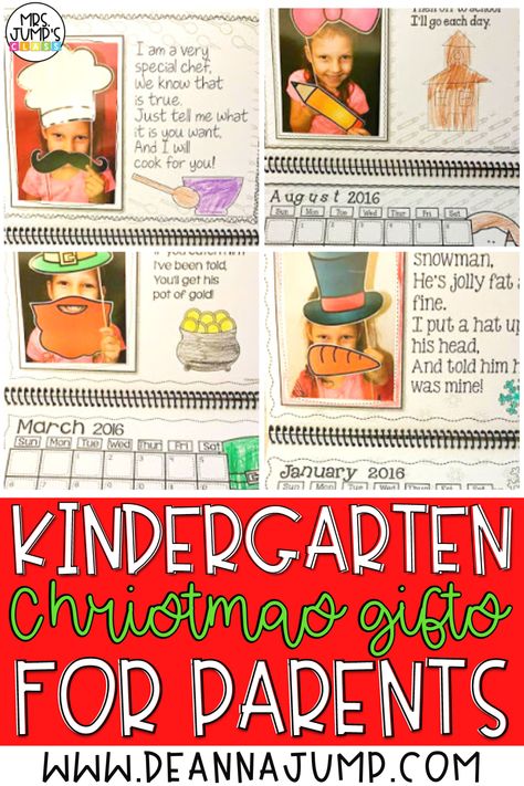 Looking for the perfect kindergarten Christmas craft to gift to parents? With this resource, student pictures are used to make monthly calendars that parents can enjoy all year long! Parent Christmas Gift From Kindergarten, Holiday Gift To Parents From Students, Parent Gift From Preschooler Christmas, Parent Xmas Gifts From Students, Diy Christmas Gifts From Students To Parents, First Grade Parent Christmas Gifts, Christmas Gifts Kindergarten Parents, Parent Christmas Gifts Kindergarten, Christmas Craft For Parents From Kids