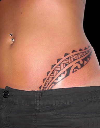 Tahitian Tattoo, Polynesian Tattoos Women, Tattoos To Cover Scars, Tattoo Anime, Belly Tattoos, Polynesian Tattoo Designs, Maori Tattoo Designs, Muster Tattoos, Hip Tattoos Women