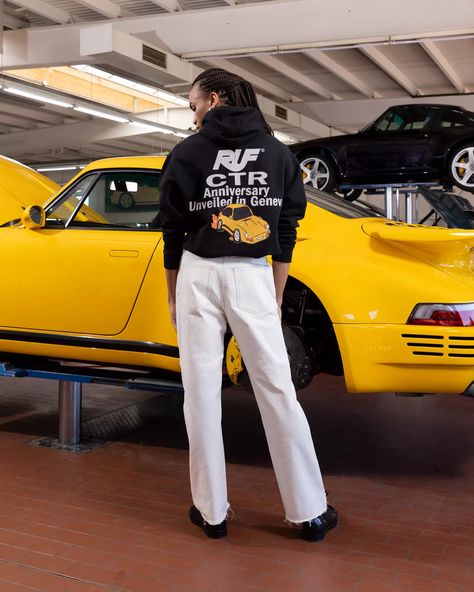 RUF x Highsnobiety Is A Mechanics Uniform Done Our Way Mechanics Uniform, Vintage Mechanics, Mechanics Jacket, Custom Strap, Porsche Models, Tag Heuer Carrera, Vintage Porsche, Work Trousers, Graphic Hoodies