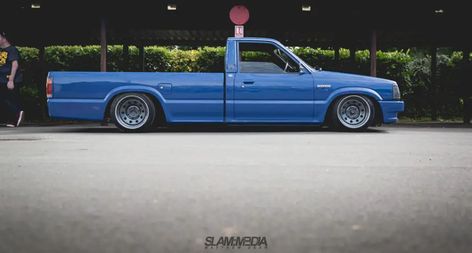 Mini Trucks Mazda, Teardrop Camper Plans, Slammed Trucks, Car Paint Jobs, Stanced Cars, Stance Cars, Teardrop Camper, Truck Ideas, Mini Trucks