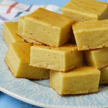 Mango Butter Mochi Recipe - Gemma’s Bigger Bolder Baking Butter Mochi Recipe, Mango Mochi, Mochiko Flour, Butter Mochi, Mochi Recipe, Bigger Bolder Baking, Glutinous Rice Flour, Mango Puree, Asian Desserts