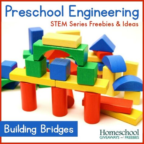 Preschool Engineering Stem Series: Building Bridges Preschool Engineering, Stem Activities For Preschoolers, Homeschool Budget, Lego Bridge, Construction Theme Preschool, February Lessons, Science Technology Engineering Math, Stem Engineering, Preschool Stem