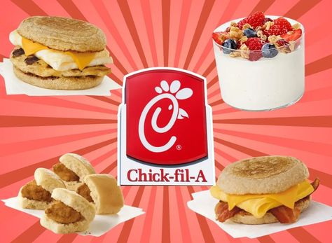 7 Healthiest Chick-fil-A Breakfast Items—and 3 To Skip Chick Fil A Breakfast, Chick Fil A Recipe, Greek Yogurt Parfait, Egg And Cheese Sandwich, American Fast Food, Crispy Hashbrowns, Full Breakfast, Balanced Breakfast, High Protein Low Calorie