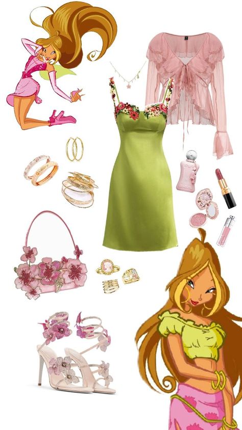 How i'd style Flora from Winx Club Flora From Winx Club, Character Outfits Ideas, Winx Club Outfits, Winx Outfits, Flora Winx Club, Hallowen Costume, Club Style, Winx Club, Character Outfits