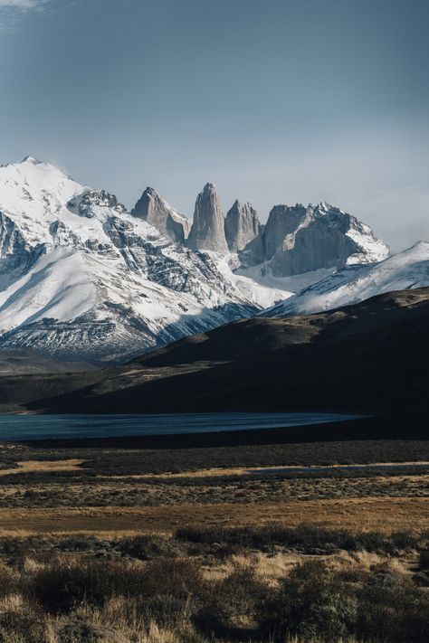 Thanks to @randominstitute for making this photo available freely on @unsplash 🎁 Latest Background, Download Quotes, Torres Del Paine National Park, Nature Valley, Punta Arenas, Mountain Photos, White Mountains, Snow Mountain, Wallpaper Free Download