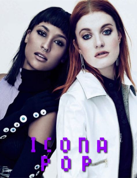 Icona Pop, Wigs Hairstyles, Editorial Hair, Photo Board, African Braids, Stockholm Sweden, Linkin Park, Music Bands, Concert Outfit