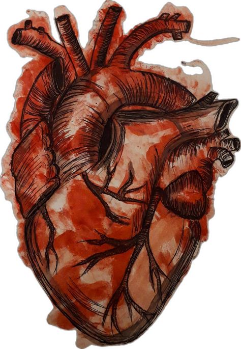 Gcse Art Sketchbook, Arte Grunge, Blood Art, Meaningful Drawings, Heart Drawing, Grunge Art, Human Heart, Doodle Art Designs, Pencil Art Drawings