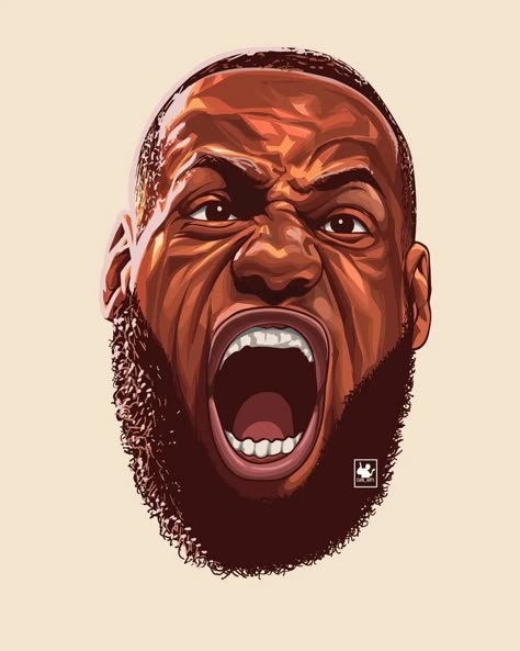 Lebron James Illustration, King Josiah, Nba Artwork, I Love Basketball, Awesome Drawings, Cool Illustrations, Nba Art, Head Art, Love Basketball