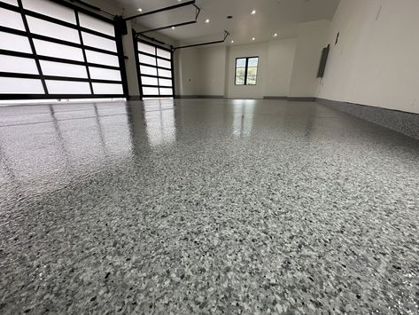 Epoxy Flooring Corona CA | Evolve Epoxy Garage Floors Epoxy Flooring Garage, White Epoxy Garage Floor, Black And White Epoxy Garage Floor, Best Garage Floor Epoxy, Light Grey Epoxy Garage Floor, Metallic Epoxy Floor Garage, Epoxy Garage Floor, Decorative Concrete Floors, Garage Floors