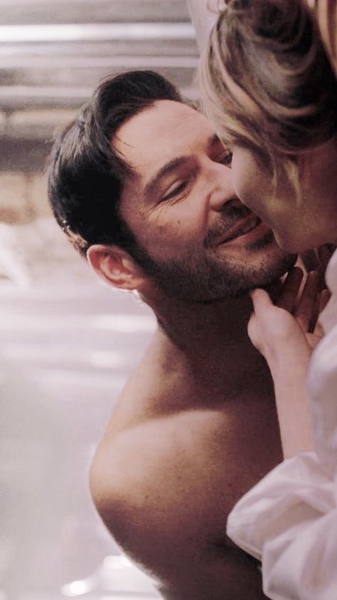 This scene was so soft Tom Ellis Lucifer, Lauren German, Lucifer Morningstar, Tom Ellis, Funny Minion Videos, Angels And Demons, Call Her, Documentaries, Historical Figures