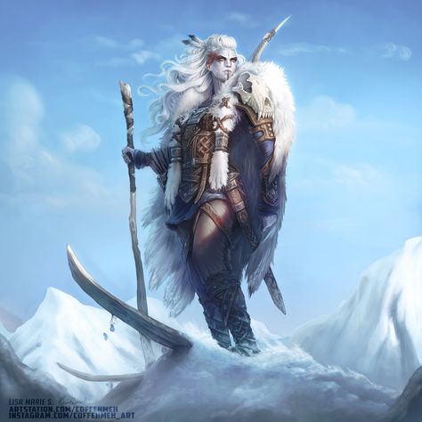 Skadi - goddess of winter hunting - religion post - Imgur Shuri Black Panther, Snow Elf, Character Design Challenge, Mind Palace, Norse Goddess, Painting References, Norse Myth, Norse Pagan, Viking Art