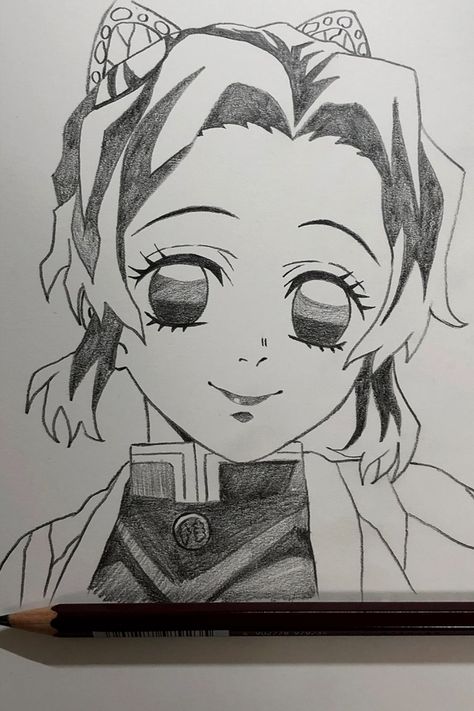 Draw Shinobu Kocho from Demon Slayer https://youtu.be/rOMfokRxd_A Demon Slayer Drawing Shinobu, Cute Demon Slayer Drawings, Best Anime Drawings Demon Slayer, Shinobu Kochou Sketch, Easy Anime Drawings Sketches, Shinobu Drawing Sketch, How To Draw Demon Slayer, Anime Drawing Demon Slayer, Demon Slayer Sketch Pencil