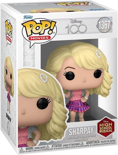 High School Musical Sharpay, High Movies, Pop Figures Disney, Disney Divas, Disney High Schools, Vinyl Display, Funko Pop Dolls, Disney High, Disney Musical